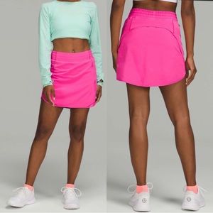 Lululemon Hotty Hot High-Rise Skirt Long Sonic Pink 
Size 6